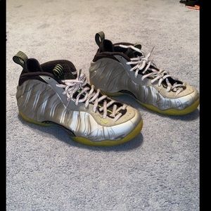 Air foamposite one silver volt camo